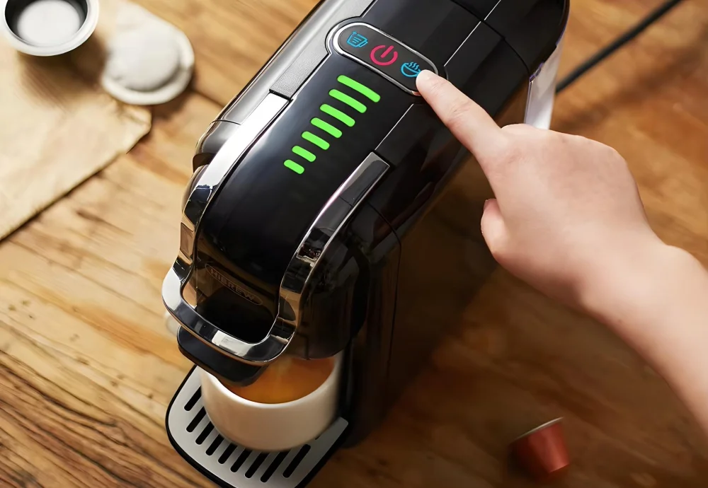 capsule coffee machine with milk frother