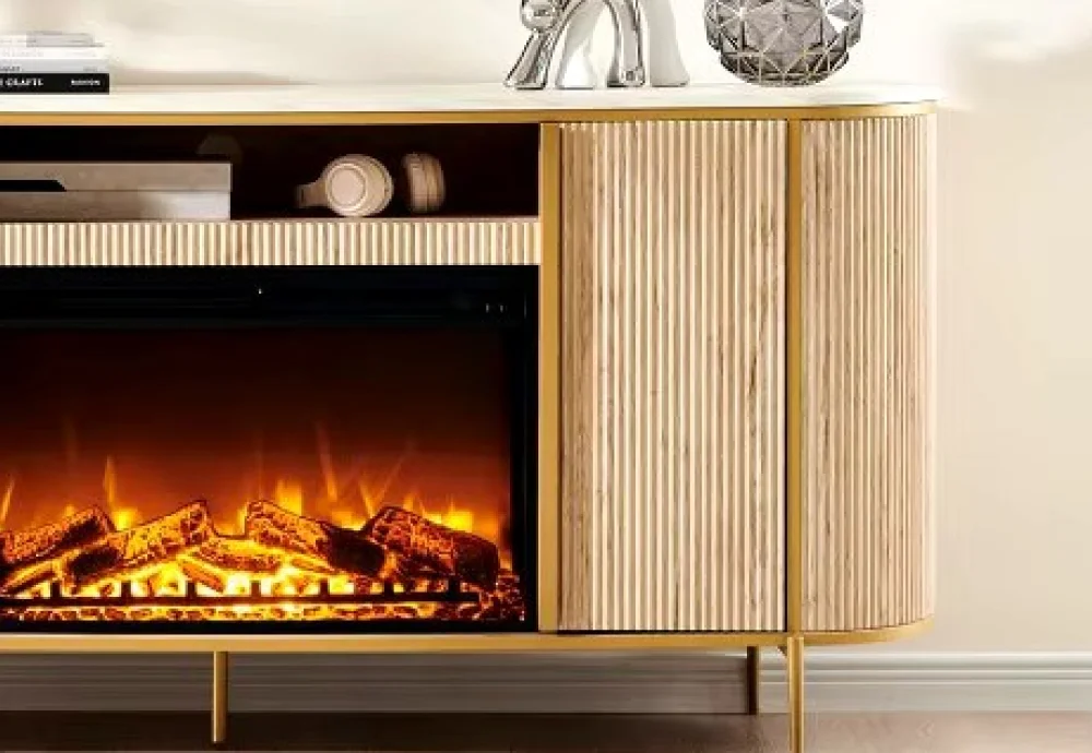 electric fireplace console